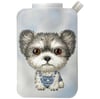 MagSafe Uyumlu | Değiştirilebilir Manyetik 3D Göz, Nakışlı Kartlık & Stand - Mavi Yorkshire Terrier