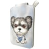 MagSafe Uyumlu | Değiştirilebilir Manyetik 3D Göz, Nakışlı Kartlık & Stand - Mavi Yorkshire Terrier