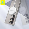 Mr. Gorilla Samsung S25 Plus Uyumlu Şeffaf Kılıf | 360° Dönebilen Stand, MagSafe, Toz Korumalı
