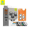 Mr. Gorilla iPhone 15 Pro Uyumlu Suya Dayanıklı Metal Çerçeve Kamera Lens Koruyucu