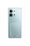 Redmi 15C Uyumlu Kartlık Detaylı Şeffaf Silikon Kılıf | Yuki Serisi