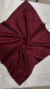 BORDO HALKA DESEN EŞARP