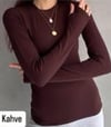 KAHVERENGİ BİSİKLET YAKA BODY