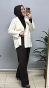 KAHVERENGİ ÇİMALI KOT PANTOLON