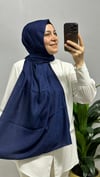 LACİVERT MONOGRAM STAR ŞAL