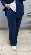 LACİVERT TENSEL KUMAŞ PANTOLON