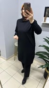 SİYAH ARMALI UZUN TUNİK