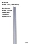 BUTAFIX15mm C Profil Galvanizli Geniş Kazık 240cm - Metal Herek