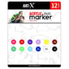 RİCH ART-X ACRYLİC DUO MARKER SET 12 RENK