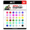 RİCH ART-X ACRYLİC DUO MARKER SET 36 RENK