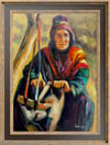 Anadolu temalı tablolarAnadolu Kadını Yağlı Boya Tablo