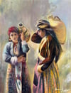 Anadolu Temalı TablolarTesti Taşıyan Kadınlar Yağlı Boya Tablo