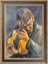 Figüratif TablolarGitarist Yağlı Boya Tablo