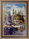 İstanbul temalı tablolarGöksu'da Balıkçılar Yağlı Boya Tablo