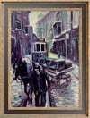 İstanbul temalı tablolarİstiklal'de At Arabası Yağlı Boya Tablo