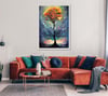 Soyut ve Modern TablolarYaşam Ağacı Modern Yağlı Boya Tablo 16965728