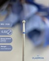 Elmas Freze başlık (Orta - Mavi) Küre top 0,33 mmVladMiva RussiaElmas BaşlıklarElmas Freze başlık (Orta - Mavi) Küre top 0,33 mm