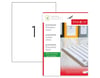 Tanex Lazer Etiket tw-2000 Şeffaf 210 x 297 mm 5 Paket 125 Sayfa Laser Etiket
