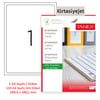Tanex Lazer Etiket tw-2001 100 A4 Sayfa Laser Etiket 199.6x289.1 mm Boyutunda 1 A4 Sayfada 1 Etiket