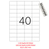 Tanex Lazer Etiket tw-2040 100 A4 Sayfa Lazer Etiket 52.5 X 29.7 mm Boyutunda 1 A4 Sayfada 40 Etiket