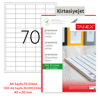 Tanex Lazer Etiket tw-2270 500 A4 Sayfa Laser Etiket 40 x 20 mm Boyutunda 1 A4 Sayfada 70 Etiket