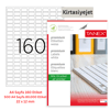 Tanex Lazer Etiket tw-2280 500 A4 Sayfa Laser Etiket 22 x 12 mm Boyutunda 1 A4 Sayfada 160 Etiket