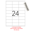 Tanex Lazer Etiket tw-2324 100 A4 Sayfa Laser Etiket 70 x 35 mm Boyutunda 1 A4 Sayfada 24 Etiket