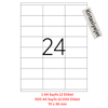 Tanex Lazer Etiket tw-2736 500 A4 Sayfa Laser Etiket 70 x 36 mm Boyutunda 1 A4 Sayfada 24 Etiket