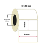 Termal Etiket 40 x 80 mm 1 Rulo  1000 Adet Termal Barkod Etiketi 