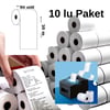 Termal Yazarkasa Pos Rulosu 80x30 m 10 Rulo Adisyon Rulosu, Termal Yazıcı Kağıdı, Bilgi Fişi 