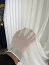 Foldet Keten 1.Kalite Tül Perde- Kırık Beyaz