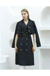 İkli Su Geçirmez Bondit Trençkot Krem