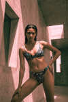 Akdeniz Yelkenli ve Dalga Desenli Premium Üçgen Bikini Set 
