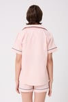 L’ESPADON MARISILK™ Kadın Yazlık Şortlu Uzun Gömlekli Pijama & Lounge Takımı (Bel Bantı Yok)