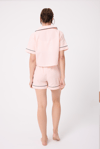 L’ESPADON MARISILK™ Kadın Yazlık Şortlu Crop Gömlekli Pijama & Lounge Takımı (Bel Bantı Yok)