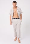 L’ESPADON MARISILK™ SEASTRIPE Erkek Dokuma Uzun Kollu Uzun Paçalı Pijama & Lounge Takımı
