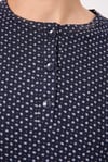 L'ESPADON OCEAN RIPPLE™ Premium Örme Pamuk Uzun Kollu Henley & Uzun Pantolonlu Kadın Pijama Takımı