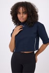 OCEAN TURTLENECK™ Çift Yan Fermuarlı Denizci Çizgili Midi Kollu Sweatshirt