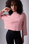 OCEAN TURTLENECK™ Yan Fermuarlı Denizci Çizgili Uzun Kollu Sweatshirt