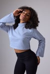 OCEAN TURTLENECK™ Yan Fermuarlı Denizci Çizgili Uzun Kollu Sweatshirt