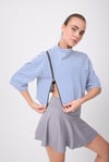 SIDEVENT™ Tek Yan Fermuarlı Crop Sweatshirt