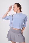 SIDEVENT™ Tek Yan Fermuarlı Crop Sweatshirt