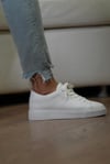 %100 Hakiki Deriden Üretilmiş Beyaz Renk Casual Erkek Ayakkabı - Marcellus Model