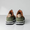 %100 Hakiki Deriden Üretilmiş Lacivert Sneackers - Pergamon Model