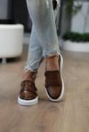 %100 Hakiki Deriden Üretilmiş Taba Renk Casual Erkek Ayakkabı - Online Model