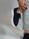 Adel Model Hakiki Deri El Yapımı Lacivert Süet Casual Ayakkabı 