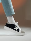 Bloom Model Hakiki Deri El Yapımı Lacivert Süet Sneaker Ayakkabı 