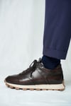 Dustin Model Hakiki Deri El Yapımı Kahverengi Sneaker Ayakkabı
