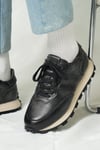 Dustin Model Hakiki Deri El Yapımı Siyah Sneaker Ayakkabı