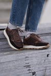 Edmond Model Hakiki Deri El Yapımı Erkek Kahverengi Sneaker